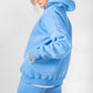 Hoodie warm Oversize blau Damen Baumwolle