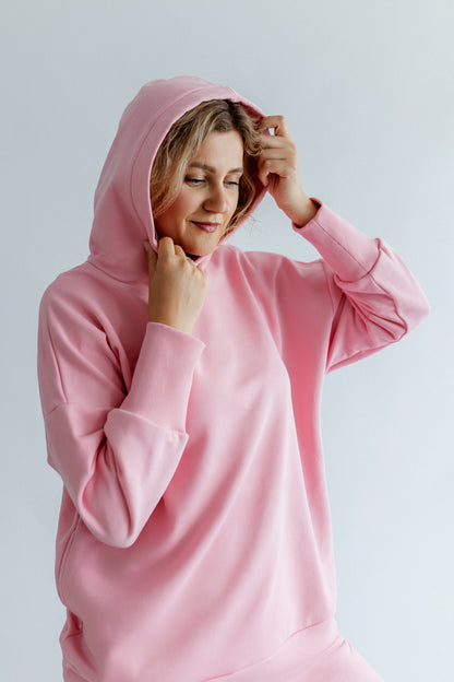 Pullover Oversize Rose Damen Baumwolle